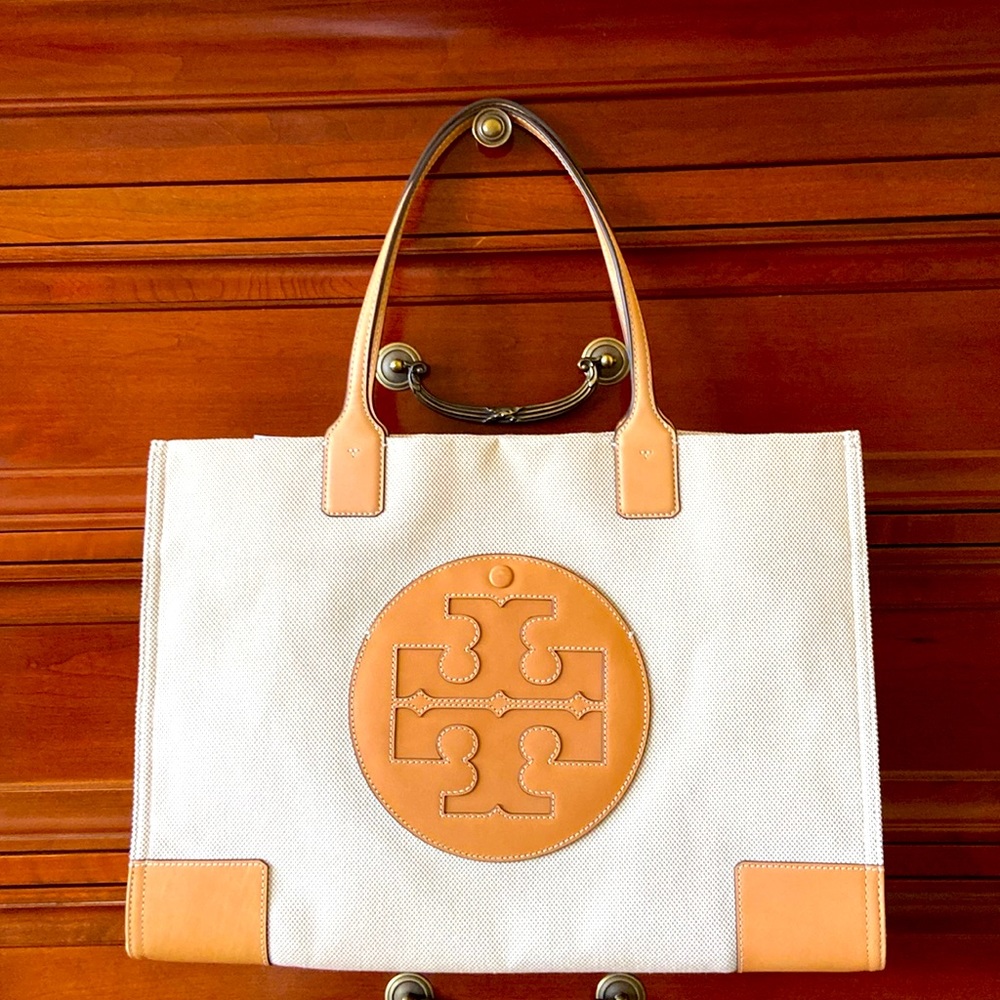 TORY BURCH NWOT (attached) ELLA CANVAS TOTE